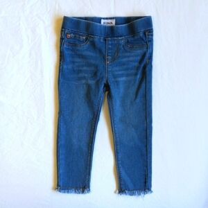 hudson jeans stretch skinny denim jeggings with raw hem 18 months baby girl
